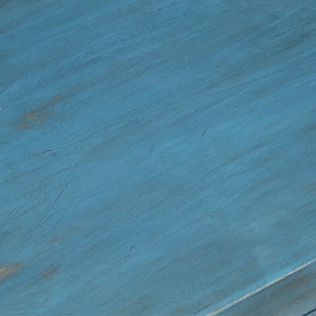 vidaXL Noćni ormarić od masivnog drva manga 40 x 30 x 50 cm plavi