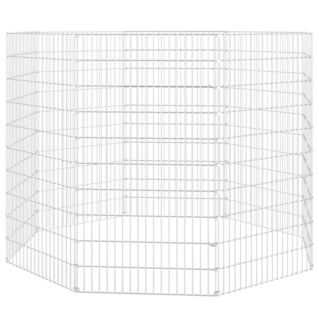 vidaXL Kavez za zečeve s 8 panela 54 x 100 cm od pocinčanog željeza