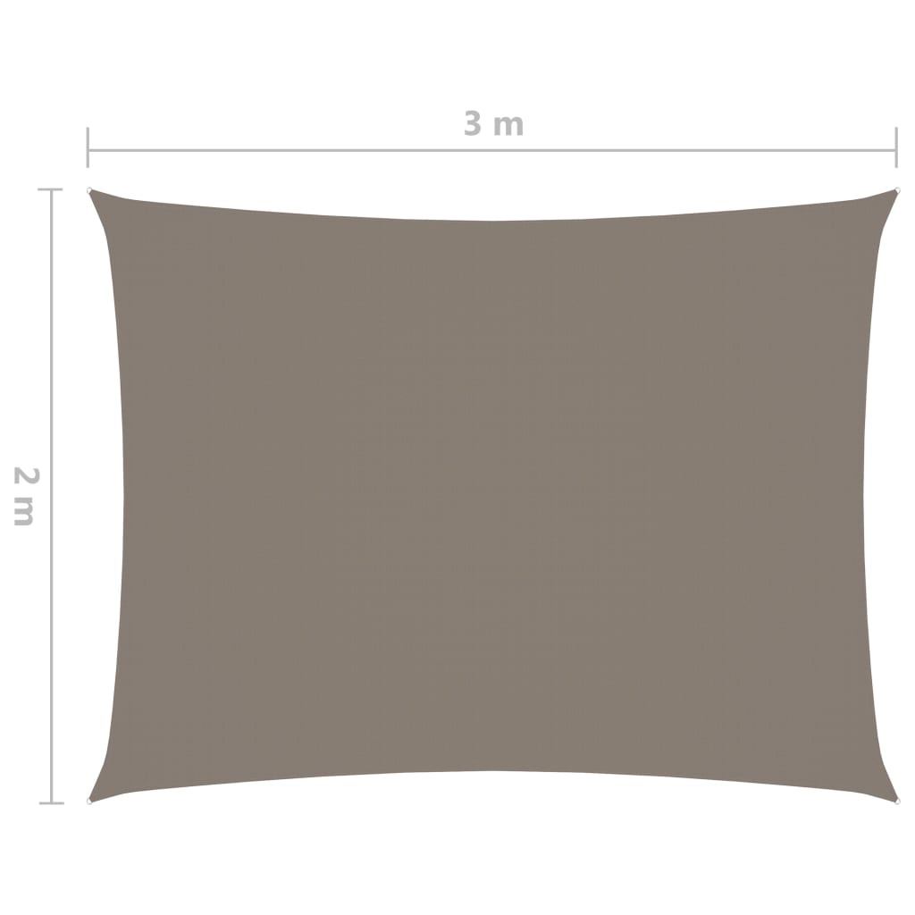 vidaXL Jedro protiv sunca od tkanine pravokutno 2 x 3 m smeđe-sivo