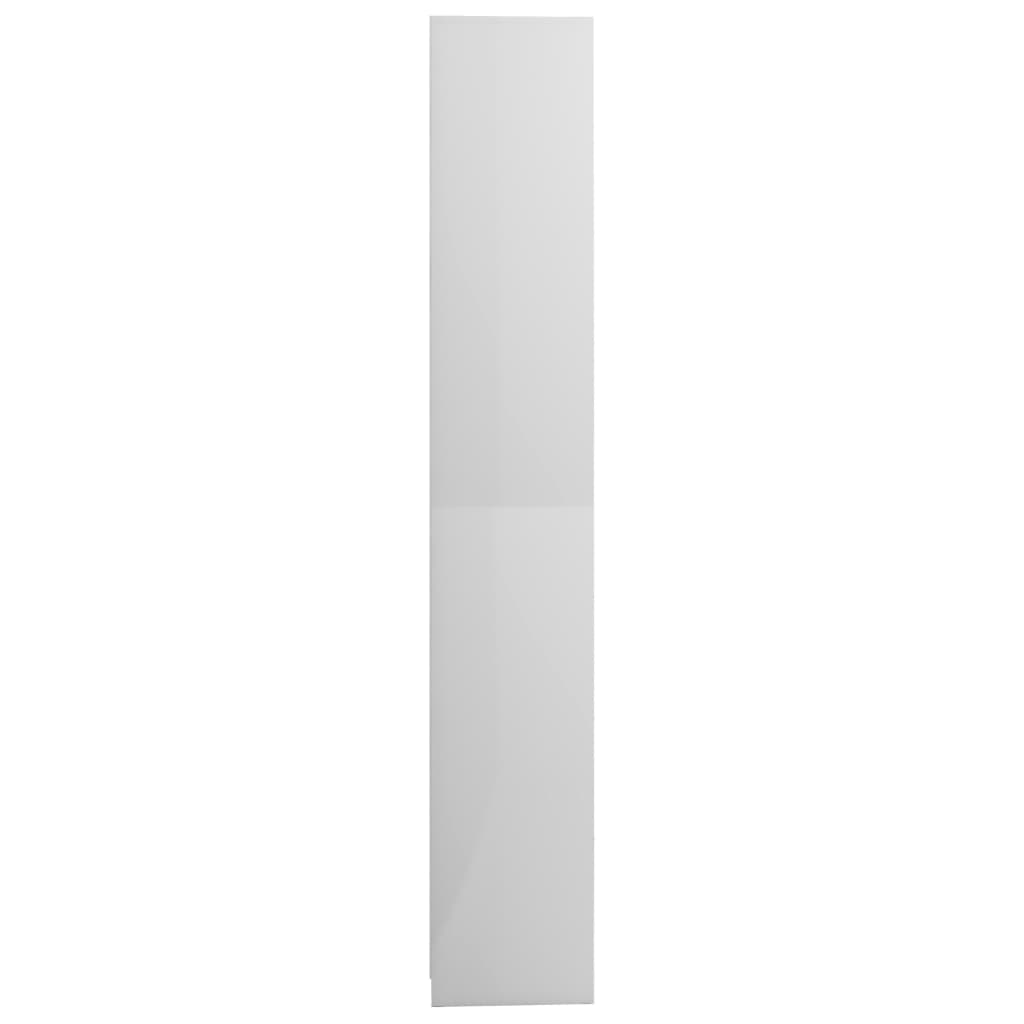 vidaXL Kupaonski ormarić visoki sjaj bijeli 30 x 30 x 183,5 cm iverica