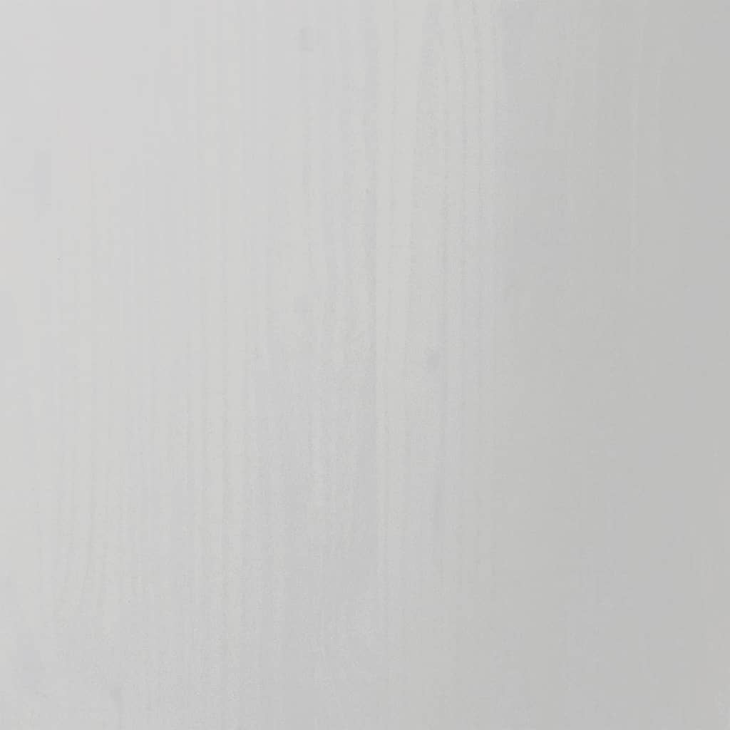 vidaXL Pokretni ormarić s ladicama MOSS bijeli od masivne borovine