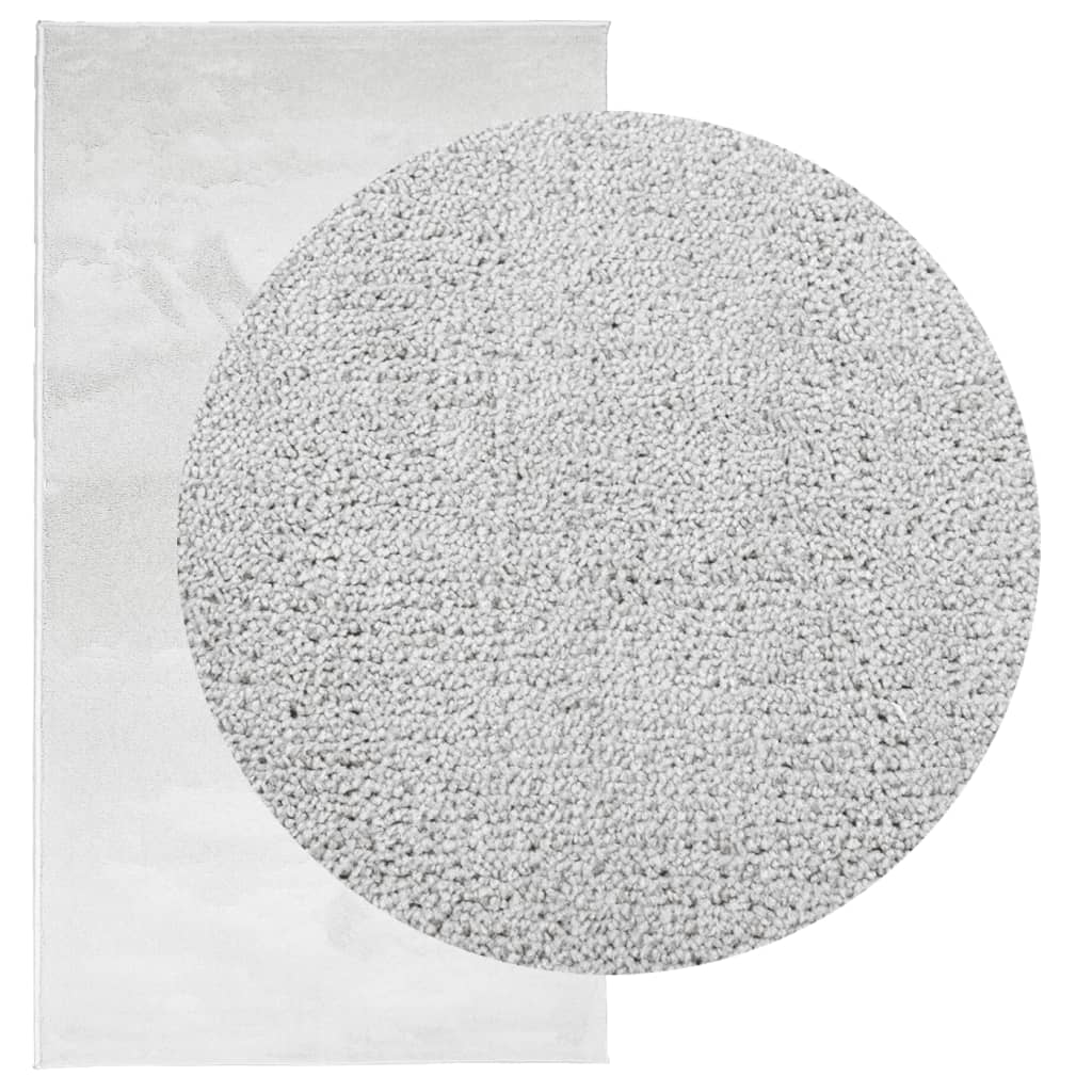 vidaXL Tepih OVIEDO kratkih vlakana sivi 60 x 110 cm