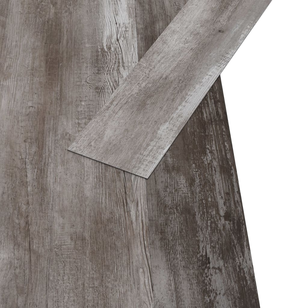 vidaXL Nesamoljepljive podne obloge PVC 5,26 m² 2 mm mat smeđe drvo