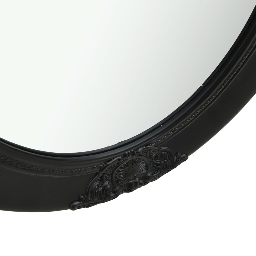 vidaXL Zidno ogledalo u baroknom stilu 50 x 70 cm crno