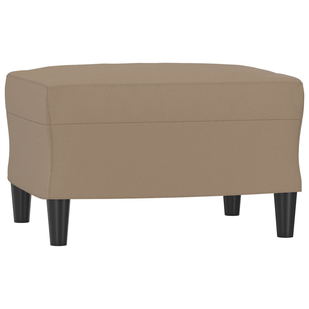 vidaXL 3-dijelni set sofa s jastucima boja cappuccina od umjetne kože