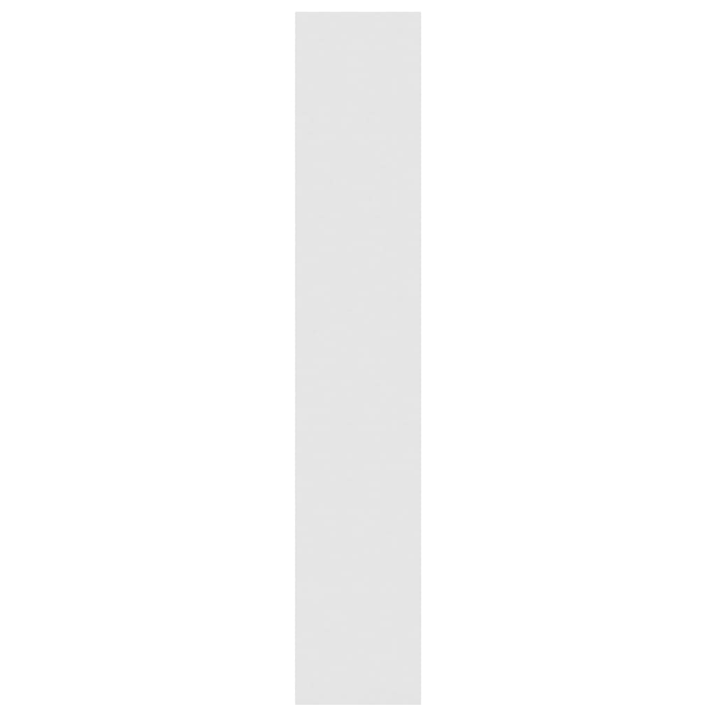 vidaXL Ormarić za knjige / pregrada sjajni bijeli 60x30x166 cm iverica