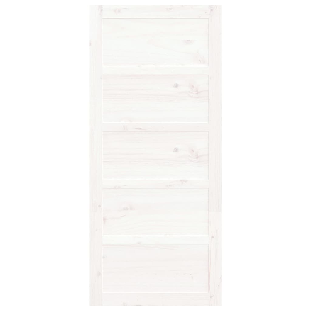 vidaXL Vrata za staju bijela 90 x 1,8 x 204,5 cm od masivne borovine