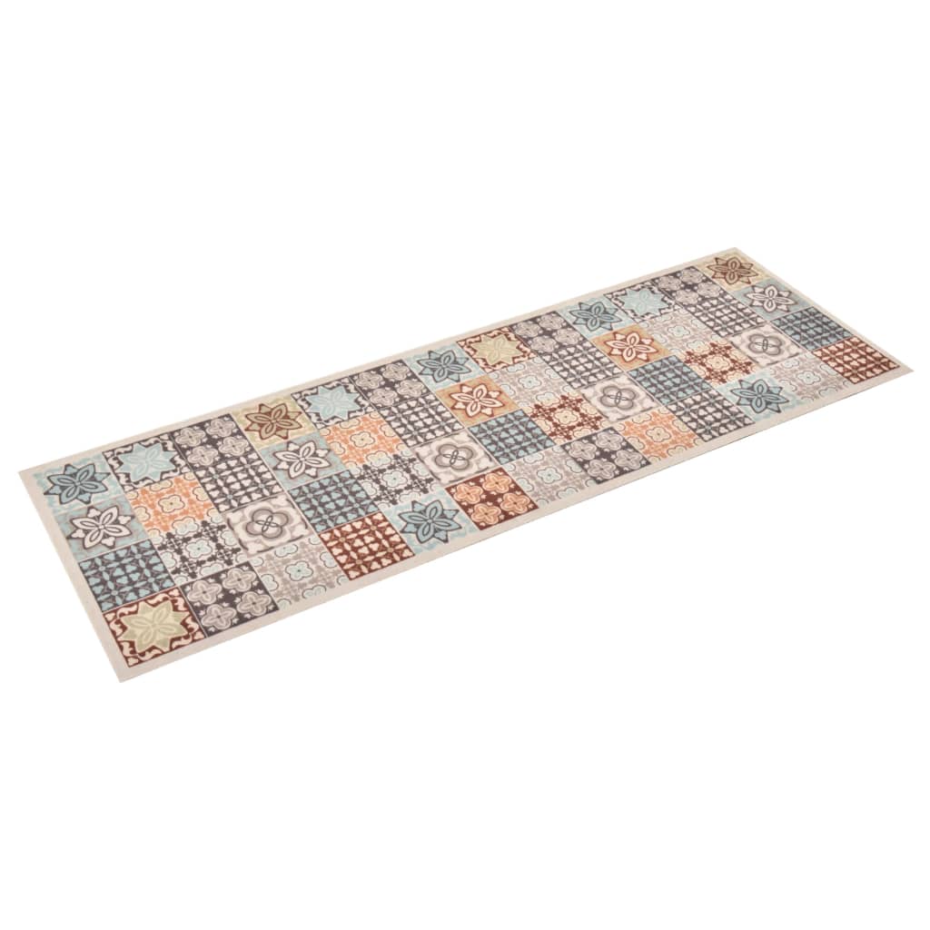 vidaXL Kuhinjski tepih sa šarenim mozaikom perivi 60 x 300 cm