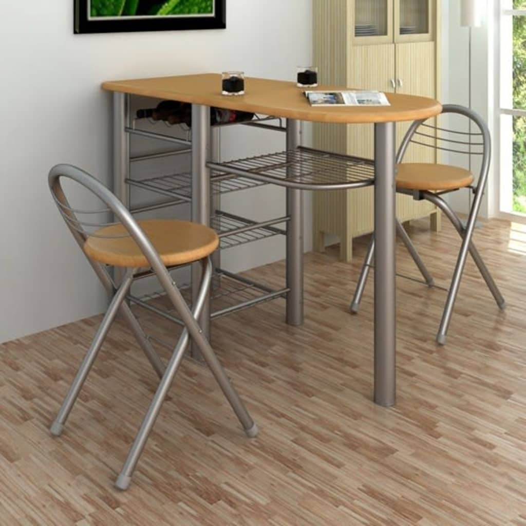 Set stola i stolica za kuhinju/doručak/bar drveni