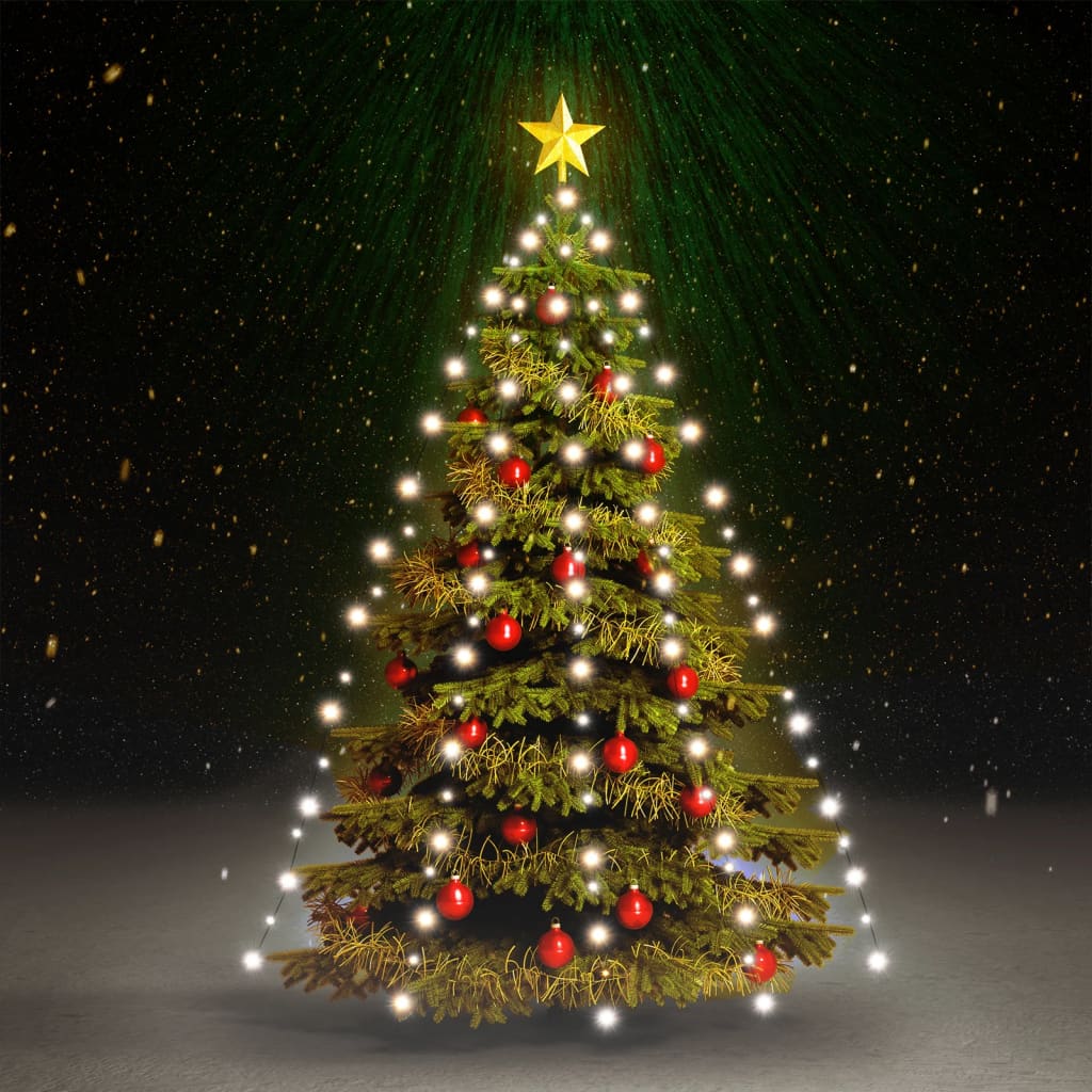 vidaXL Mrežasta svjetla za božićno drvce 180 LED hladna bijela 180 cm