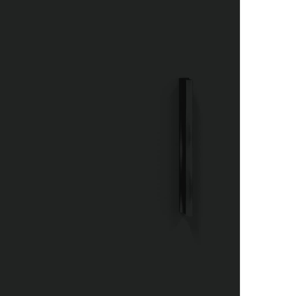 vidaXL Zidni ormarić crni 60 x 31 x 60 cm od konstruiranog drva