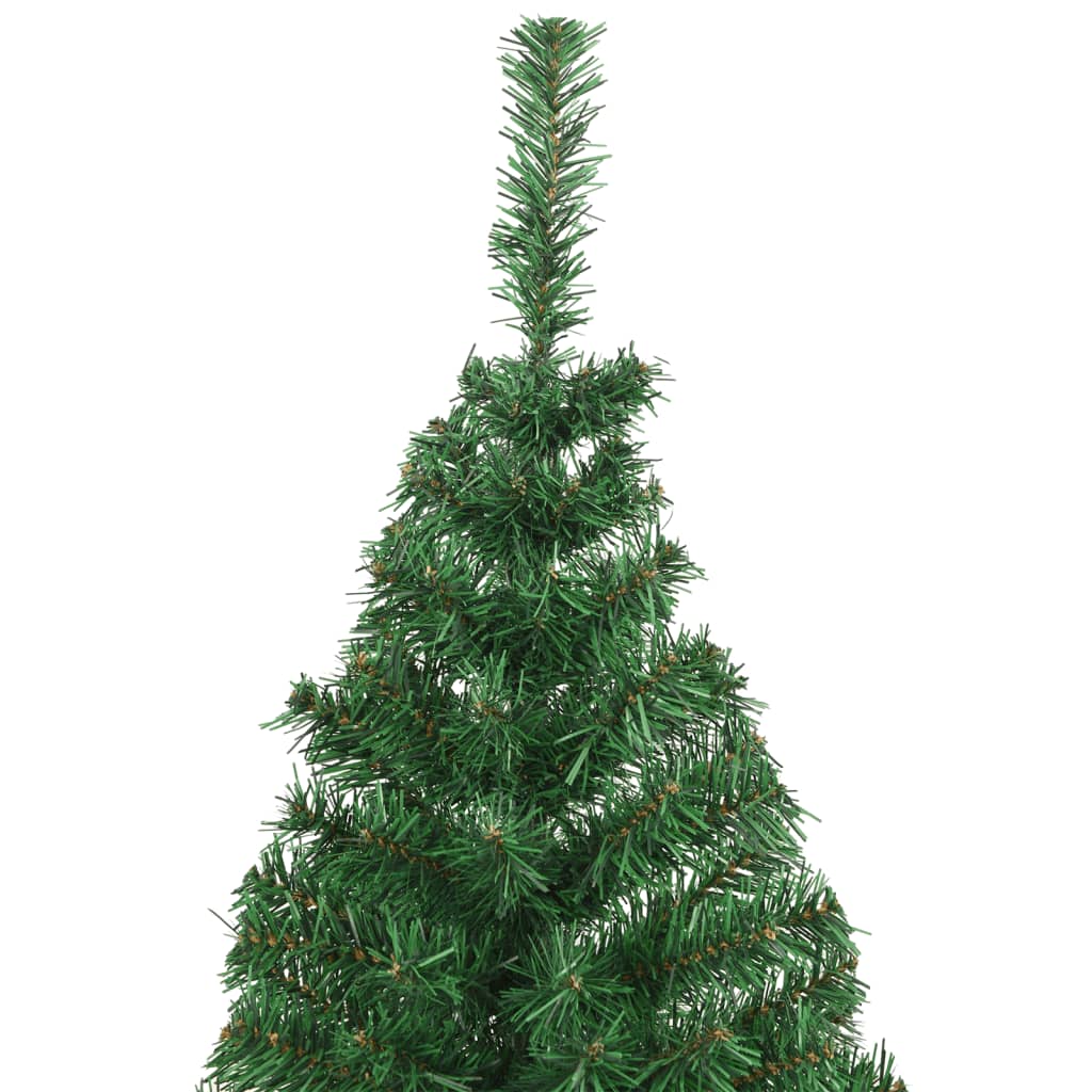 vidaXL Umjetno božićno drvce s gustim granama zeleno 180 cm PVC