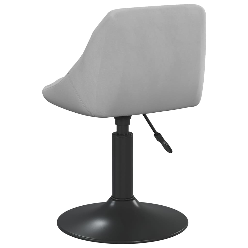 vidaXL Blagovaonska stolica svjetlosiva baršunasta