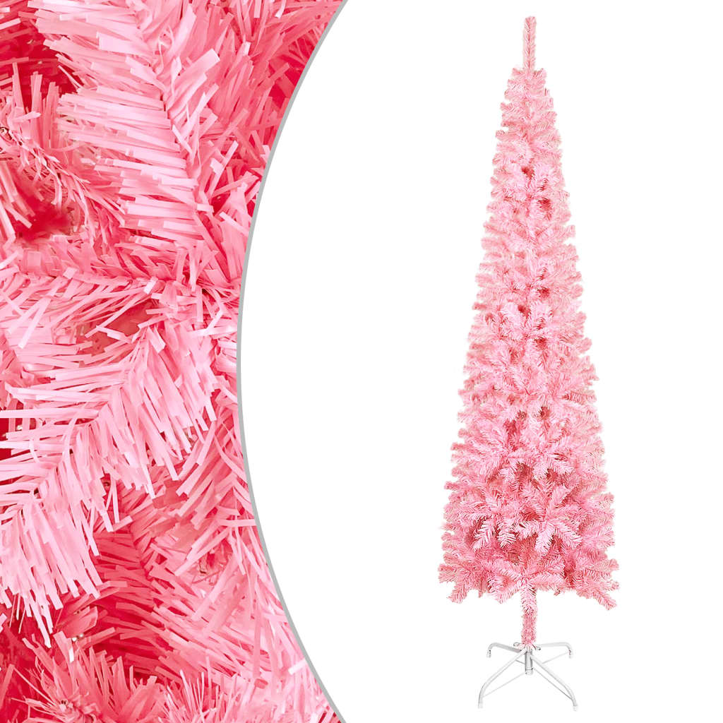 vidaXL Usko božićno drvce ružičasto 120 cm