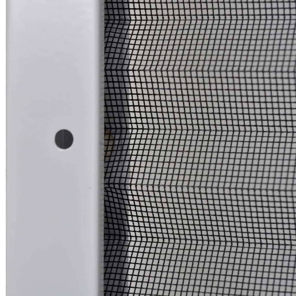 vidaXL Plisirani Zaslon Protiv Insekata za Prozore Aluminijski 80x120 cm