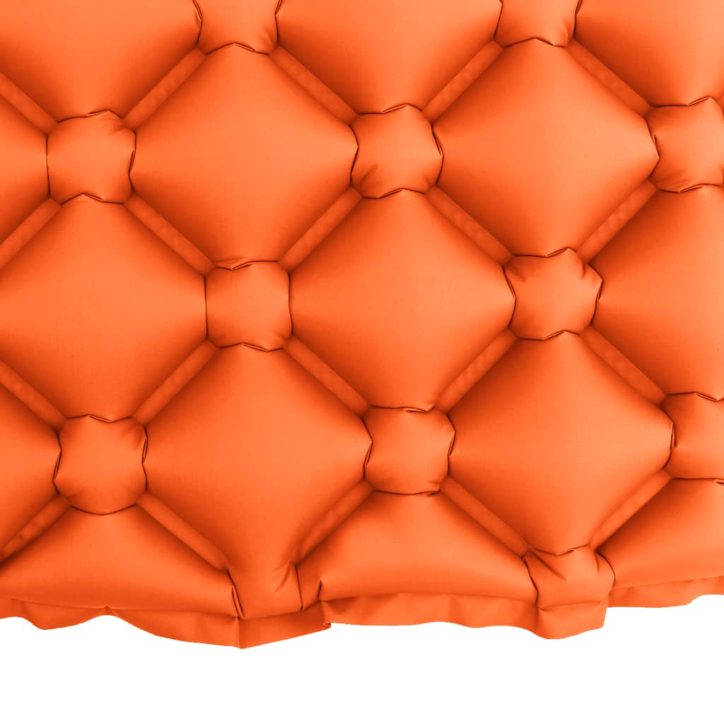 vidaXL Zračni madrac na napuhavanje s jastukom 58 x 190 cm narančasti