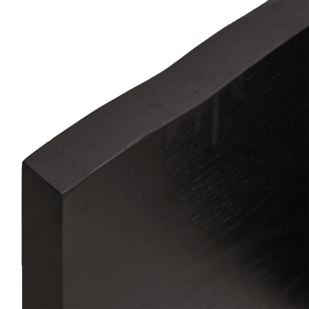 vidaXL Kupaonska radna ploča tamnosmeđa 180x30x(2-4) cm tretirano drvo