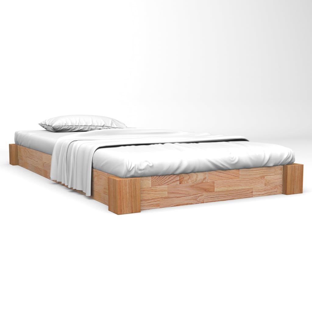 vidaXL Okvir kreveta od masivne hrastovine 120 x 200 cm