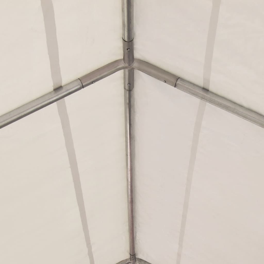 vidaXL Vrtni šator od PVC-a 4 x 6 crveno-bijeli