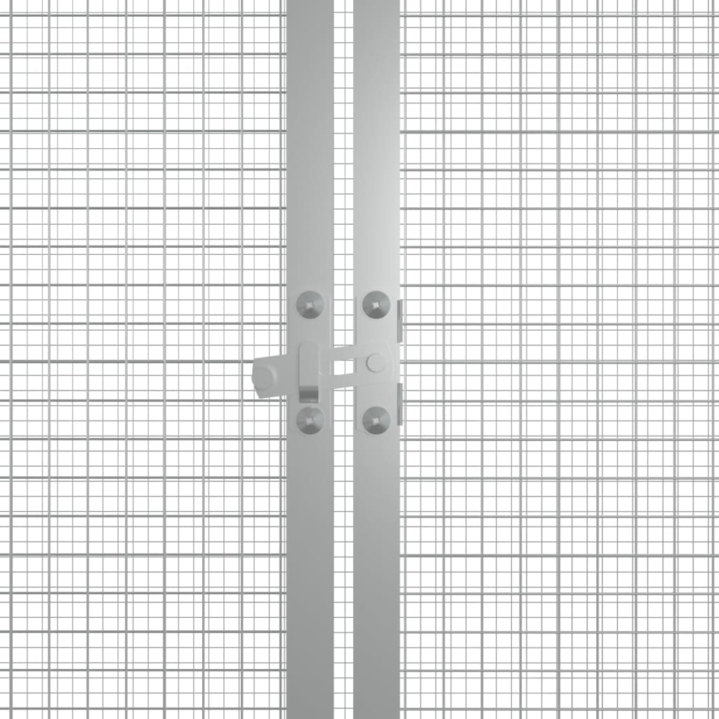 vidaXL Kavez za kokoši sivi 200 x 91 x 100 cm od pocinčanog čelika