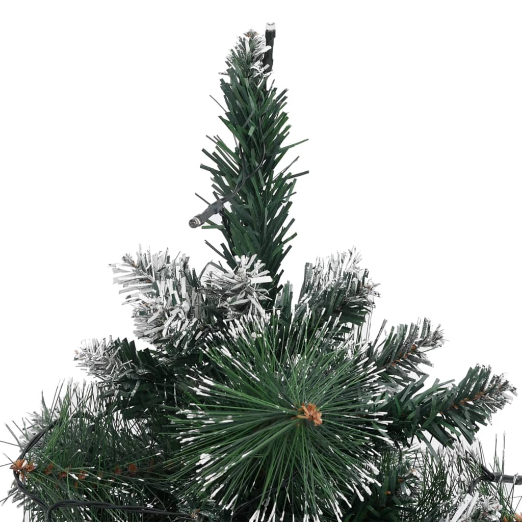 vidaXL Umjetno osvijetljeno božićno drvce sa stalkom zeleno 60 cm PVC