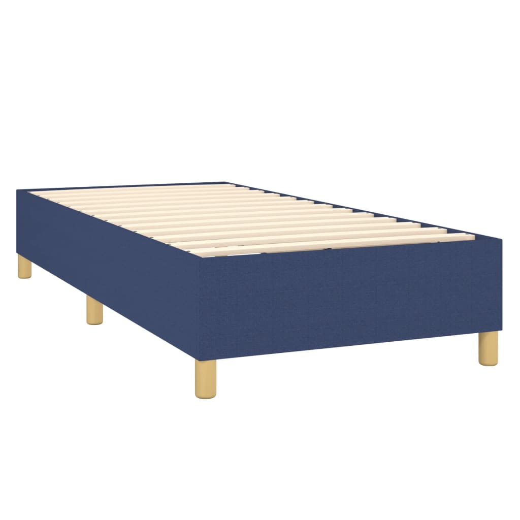 vidaXL Krevet s oprugama i madracem plavi 80x200 cm od tkanine
