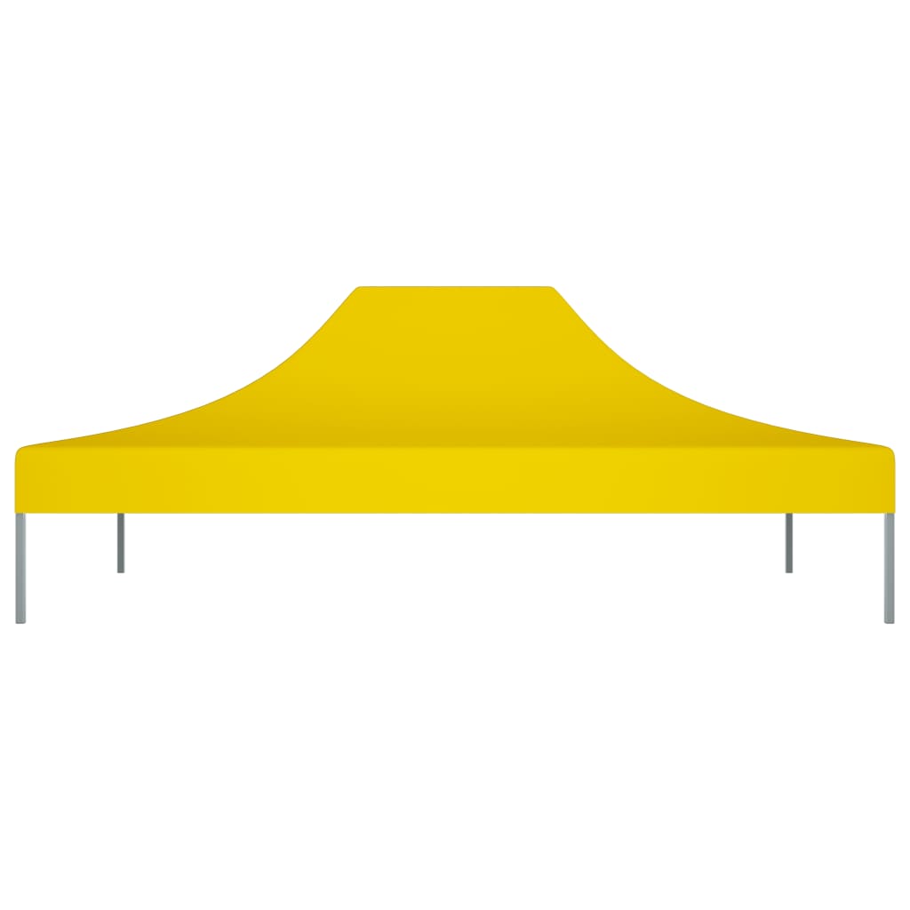 vidaXL Krov za šator za zabave 4,5 x 3 m žuti 270 g/m²