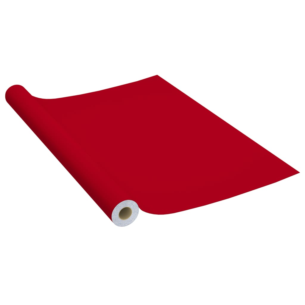 vidaXL Samoljepljive folije za namještaj 2 kom crvene 500 x 90 cm PVC