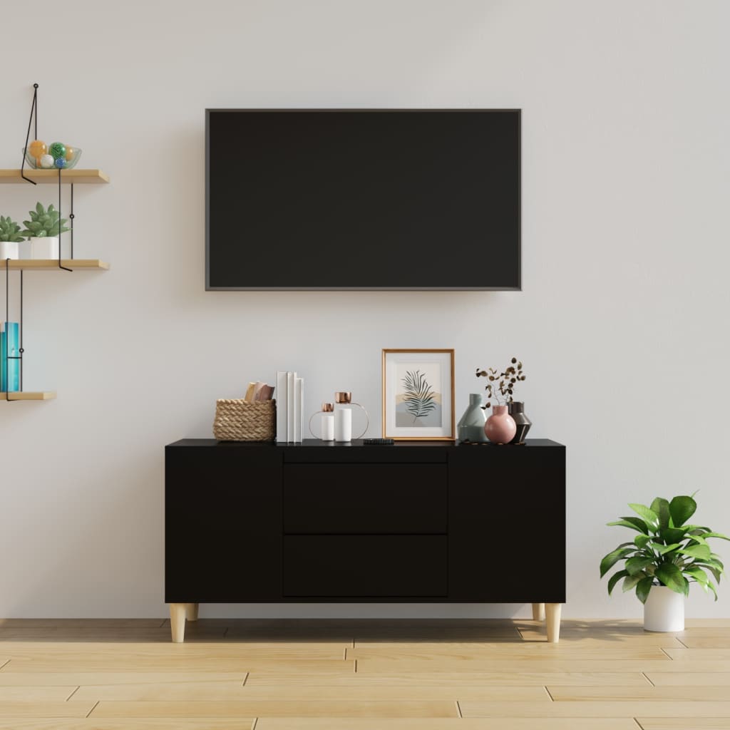 vidaXL TV ormarić crni 102 x 44,5 x 50 cm od konstruiranog drva