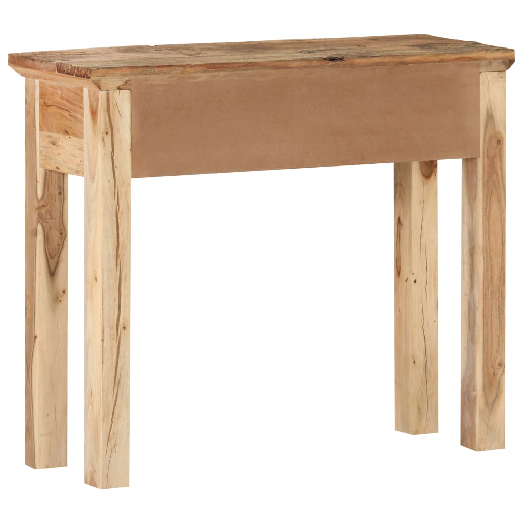 vidaXL Konzolni stol 90,5x30x75 cm masivno bagremovo i obnovljeno drvo