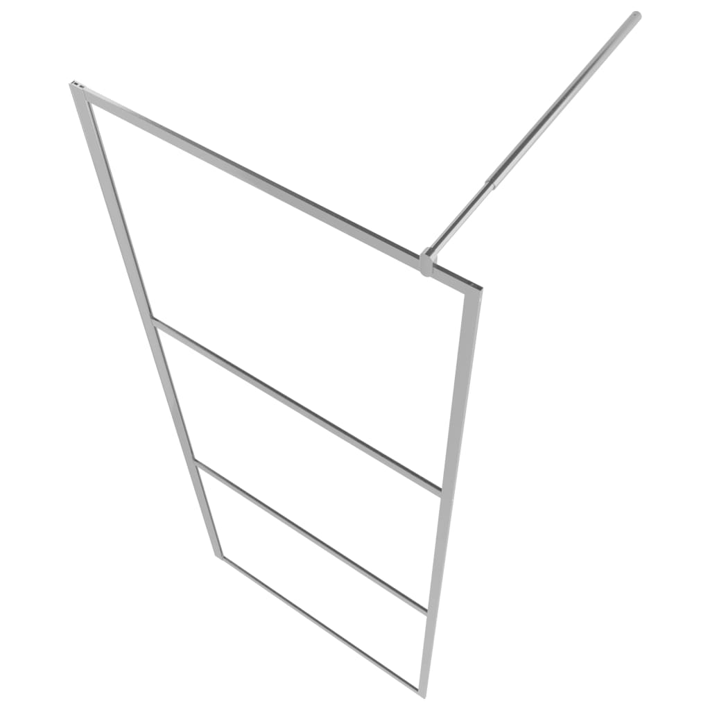 vidaXL Pregrada za tuširanje s prozirnim staklom ESG 90 x 195 cm