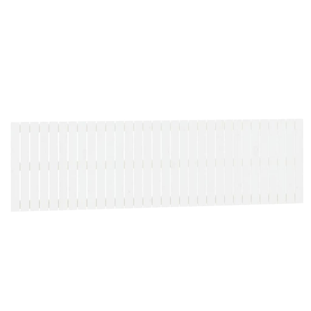 vidaXL Zidno uzglavlje bijelo 204x3x60 cm od masivne borovine