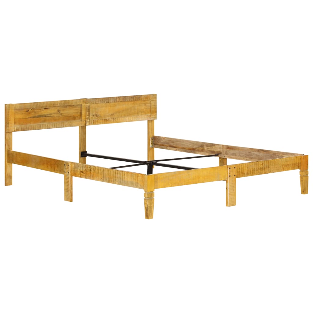 vidaXL Okvir za krevet od masivnog drva manga 160 cm