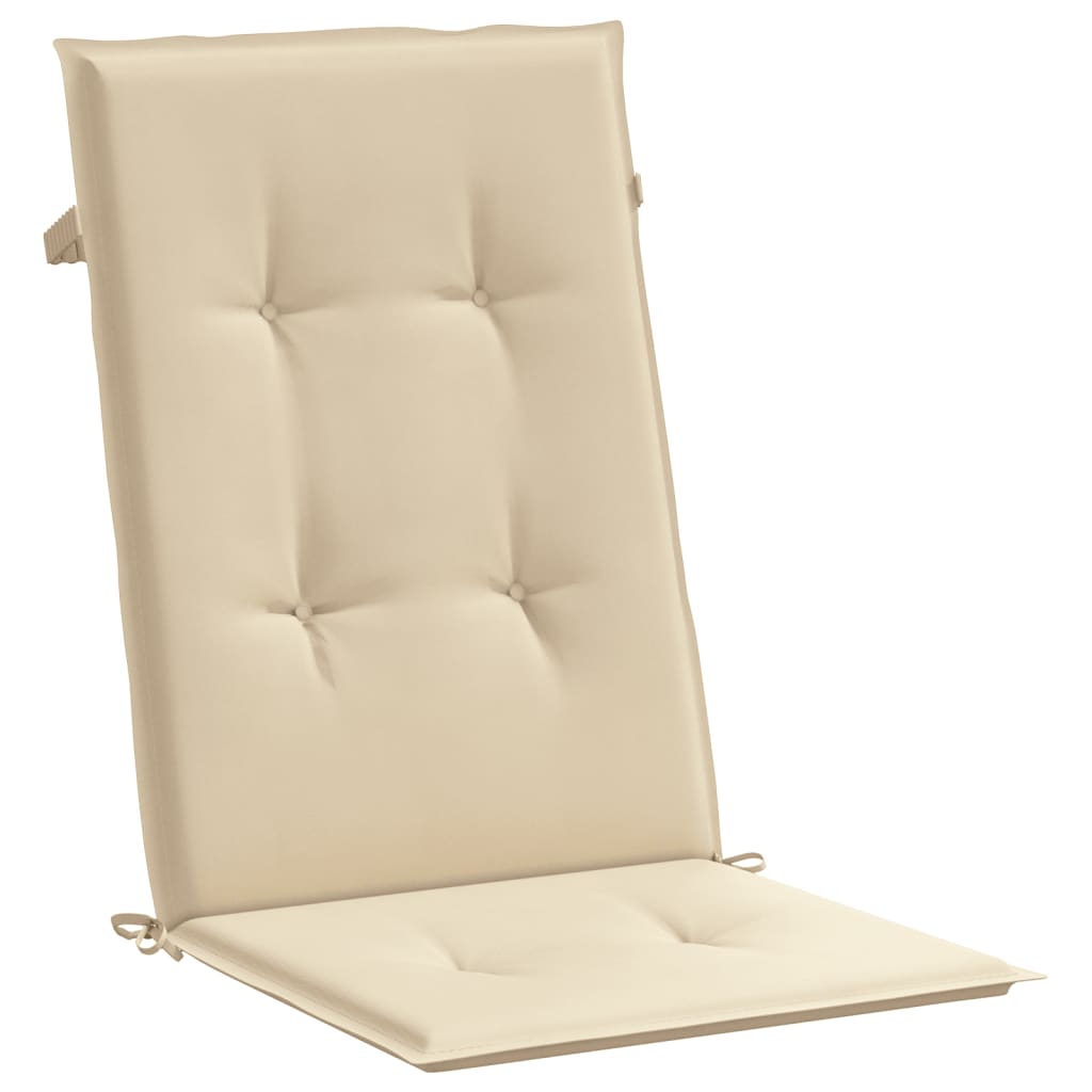 vidaXL Jastuci za vrtne stolice 4 kom bež 120 x 50 x 3 cm od tkanine