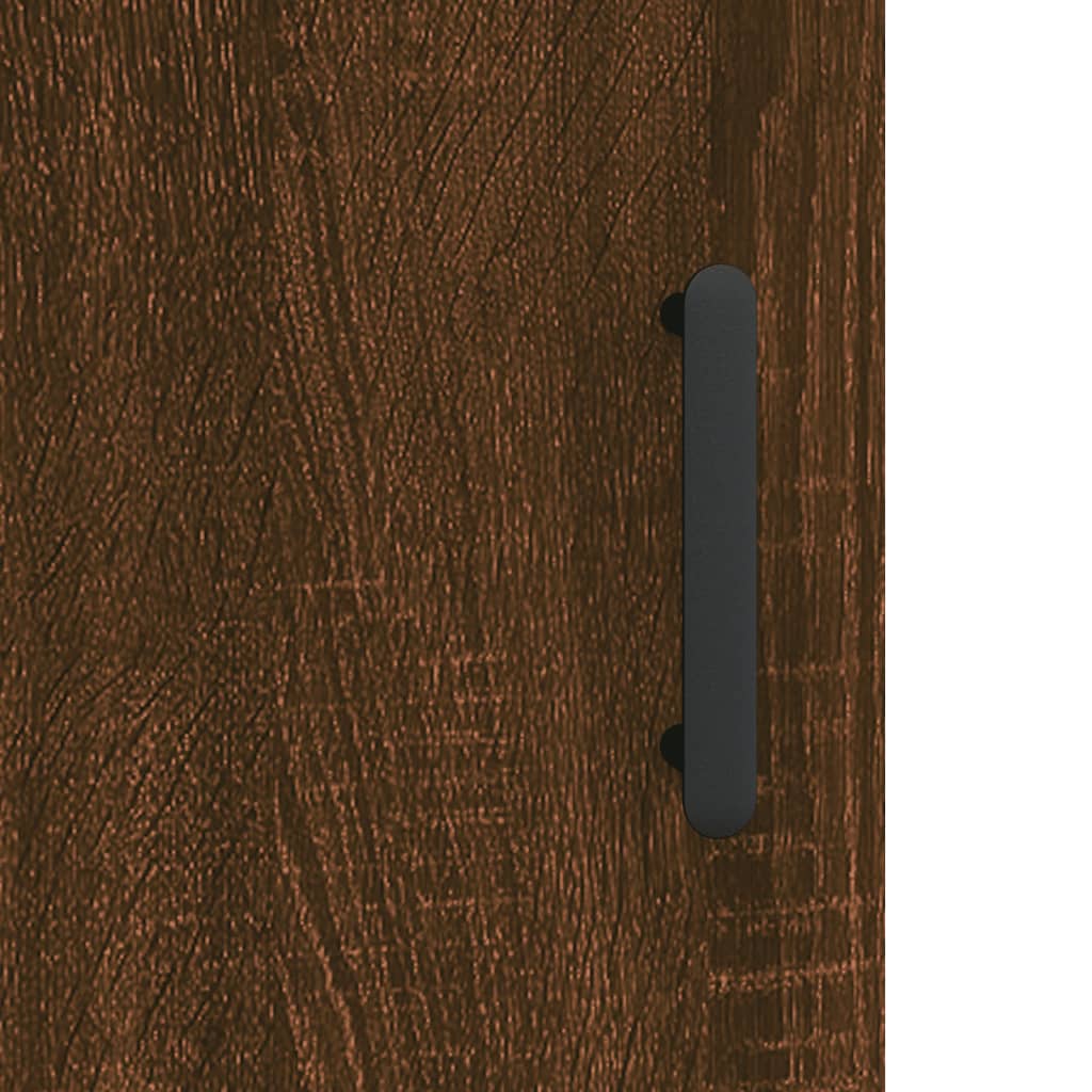 vidaXL Visoka komoda boja hrasta 69,5x34x180 cm od konstruiranog drva