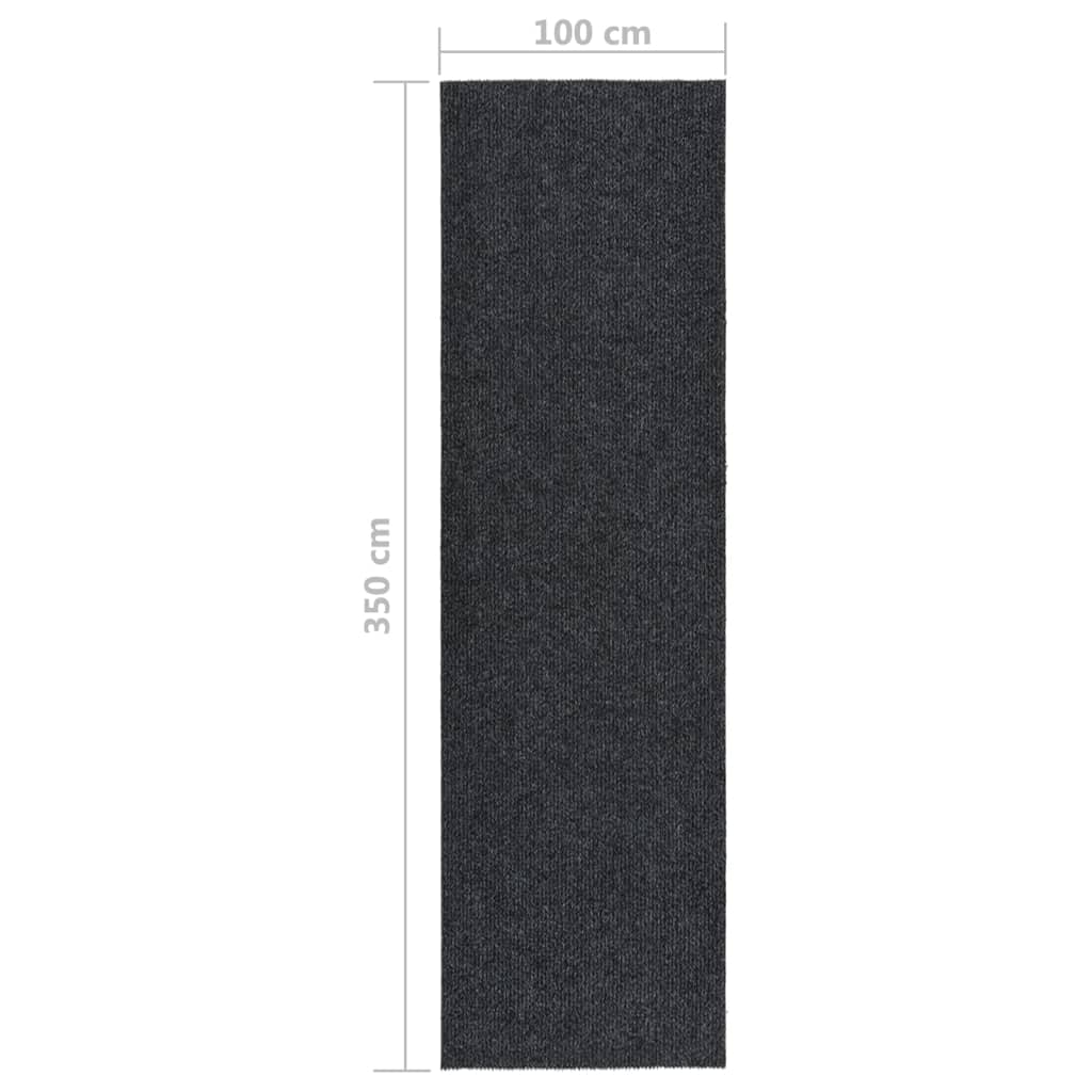 vidaXL Dugi tepih za hvatanje nečistoće 100 x 350 cm antracit