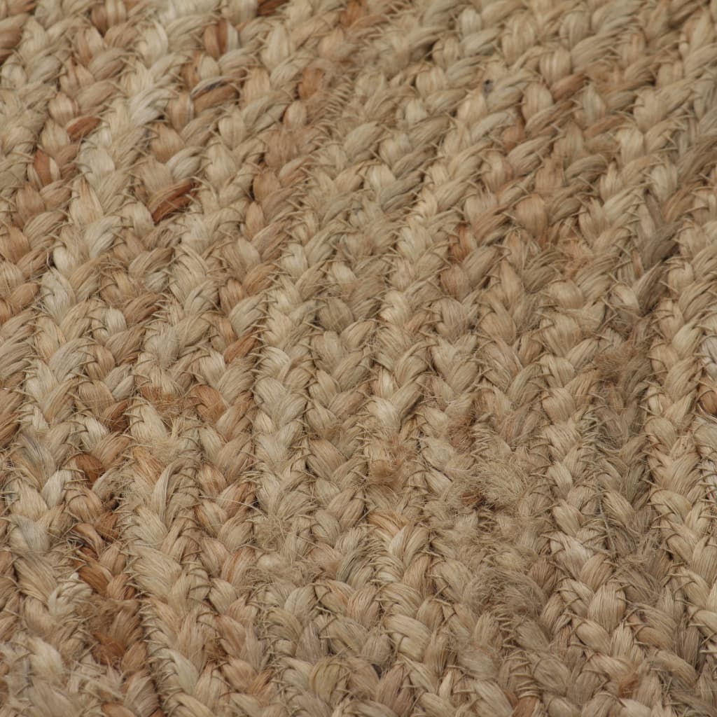 vidaXL Ukrasni pleteni tepih od jute 90 cm okrugli