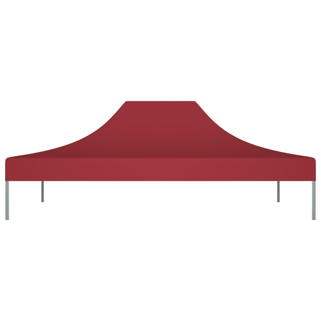 vidaXL Krov za šator za zabave 4 x 3 m bordo 270 g/m²