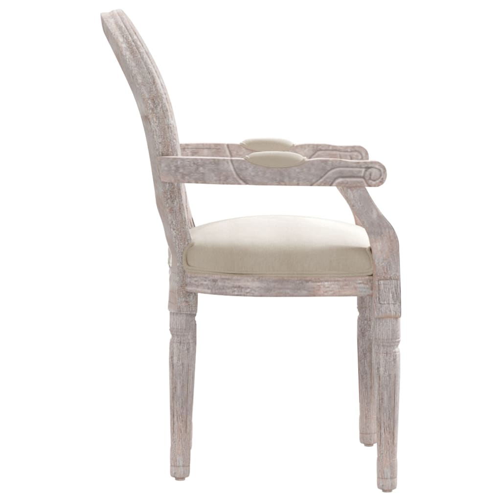 vidaXL Blagovaonska stolica bež 54 x 56 x 96,5 cm od tkanine