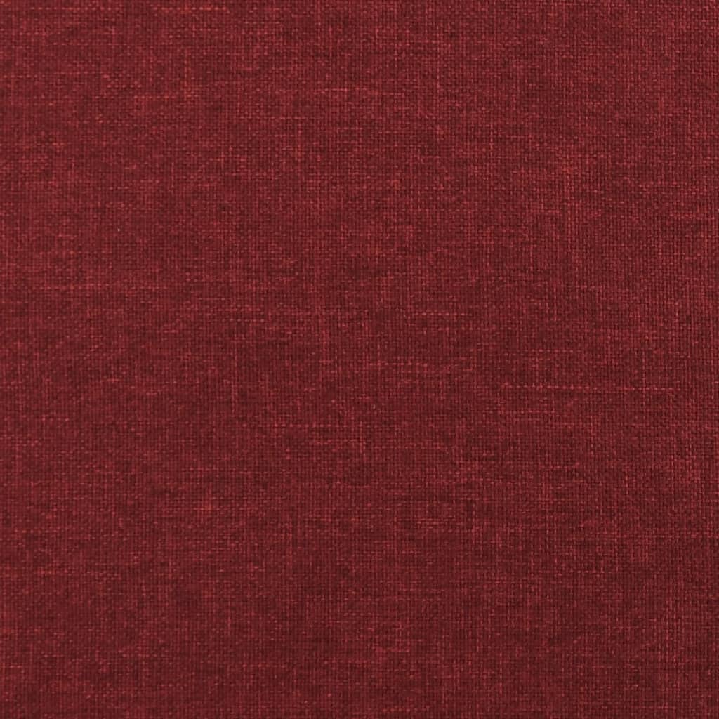 vidaXL Stolac s drvenim nogama crvena boja vina od tkanine