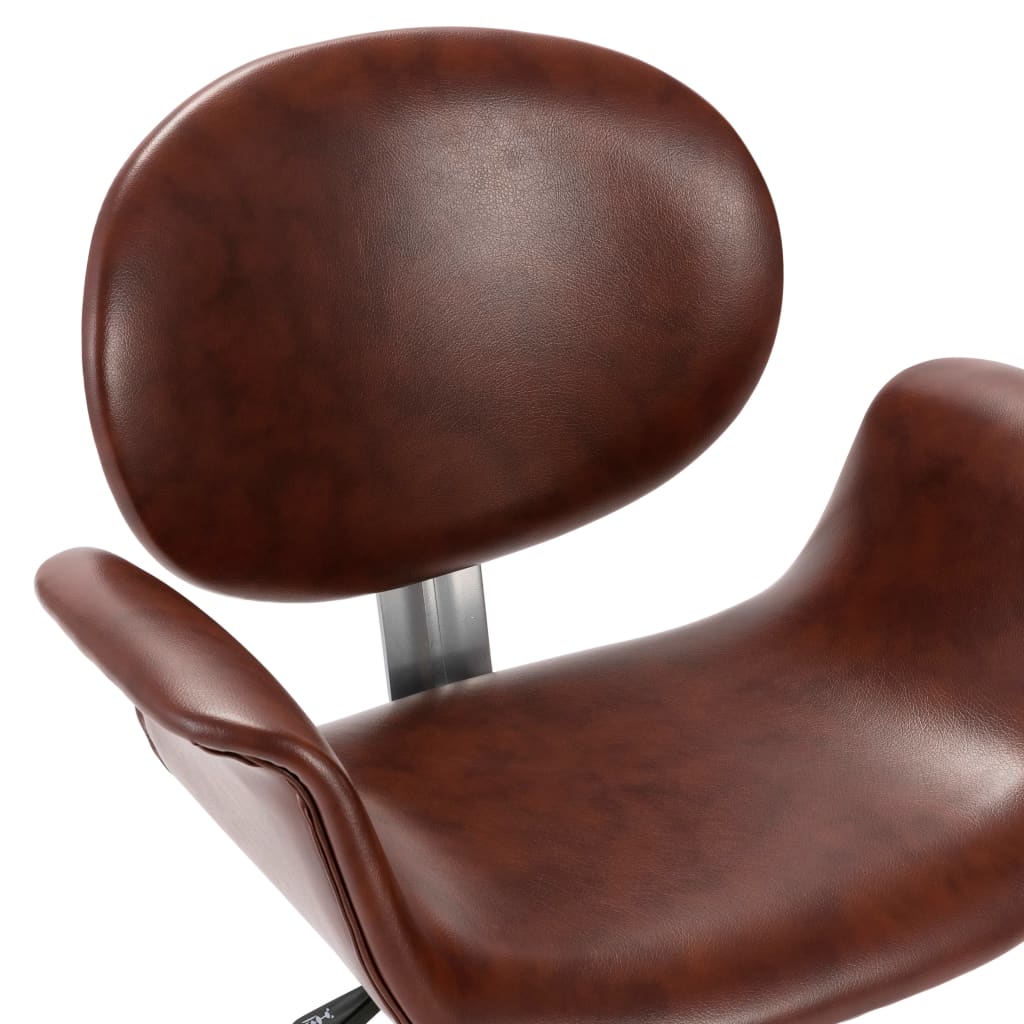 vidaXL Okretne blagovaonske stolice 4 kom smeđe od umjetne kože