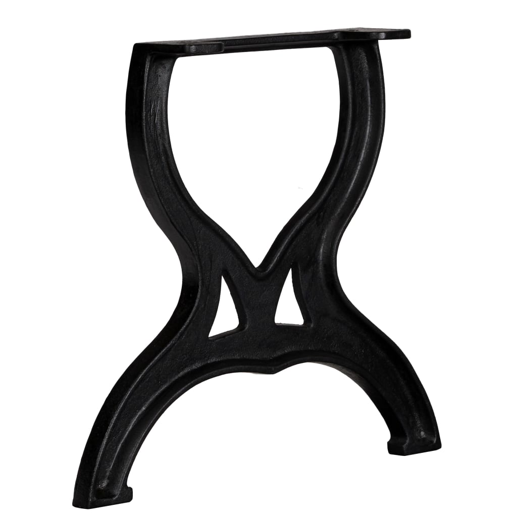 vidaXL Noge za stolić za kavu 2 kom u obliku slova X lijevano željezo