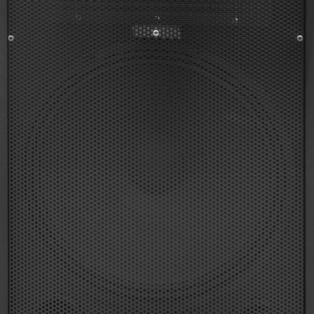 vidaXL Profesionalni pasivni scenski zvučnik 1200 W crni 43x43x75cm