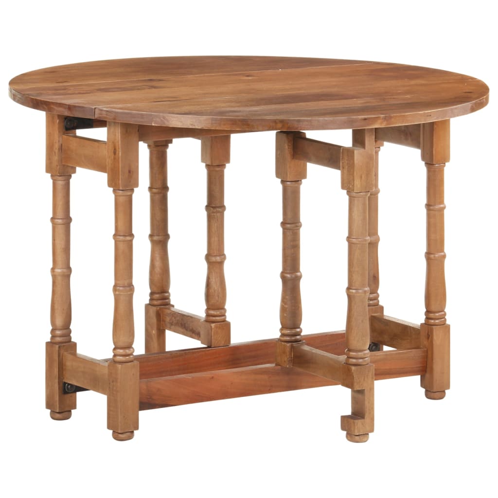 vidaXL Blagovaonski stol okrugli 110 x 76 cm od masivnog drva manga