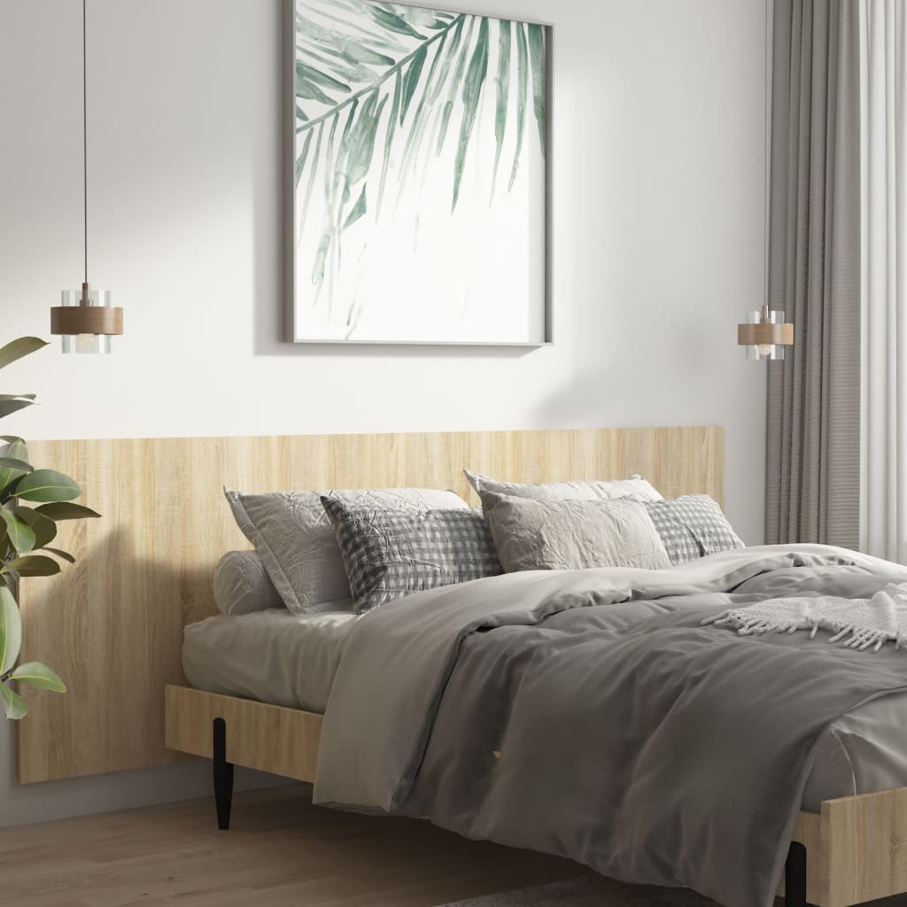 vidaXL Uzglavlje za krevet boja hrasta sonome 240 x 1,5 x 80 cm drveno