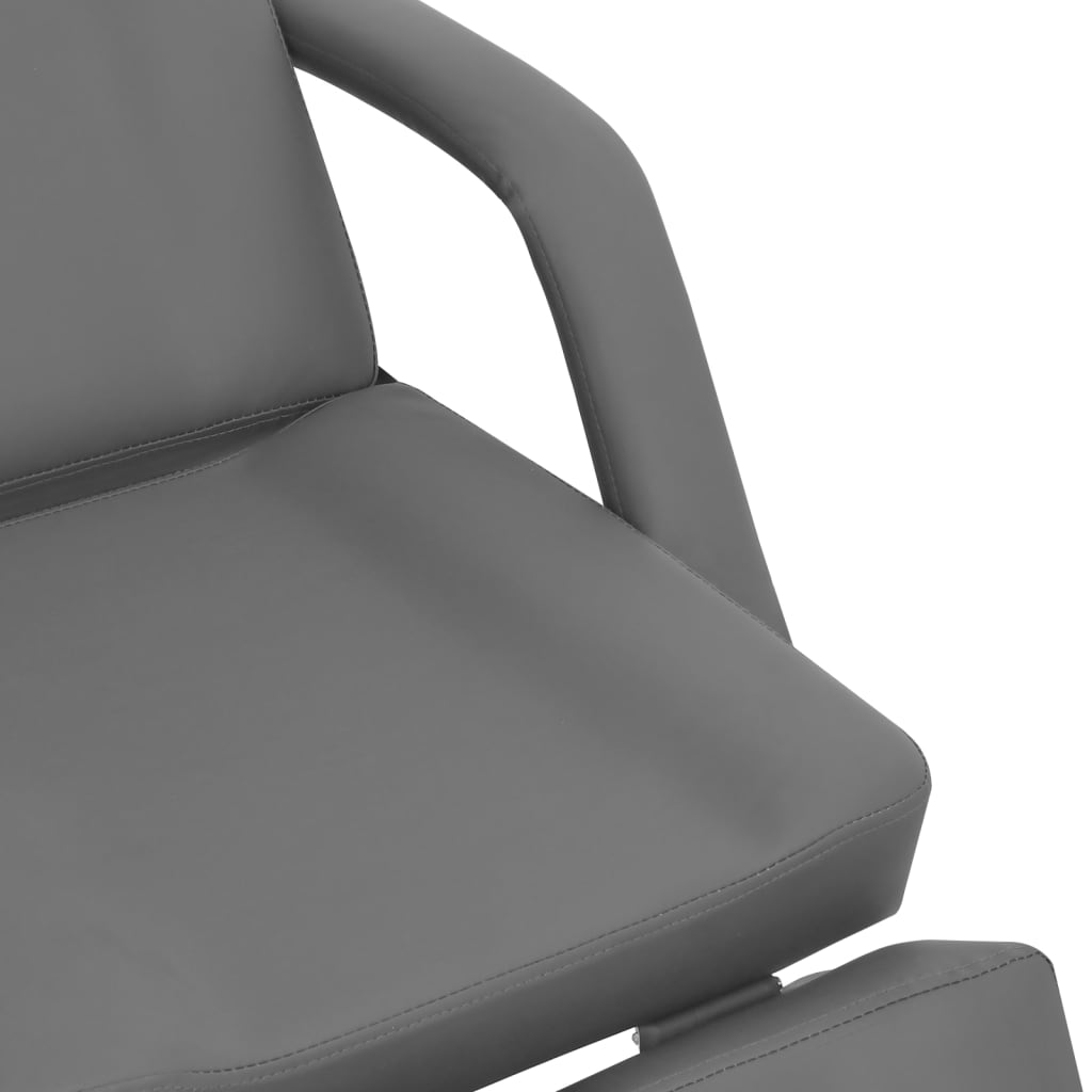vidaXL Kozmetička stolica od umjetne kože siva 180 x 62 x 78 cm