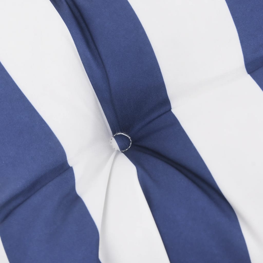 vidaXL Jastuci za palete 2 kom plavo-bijeli prugasti od tkanine