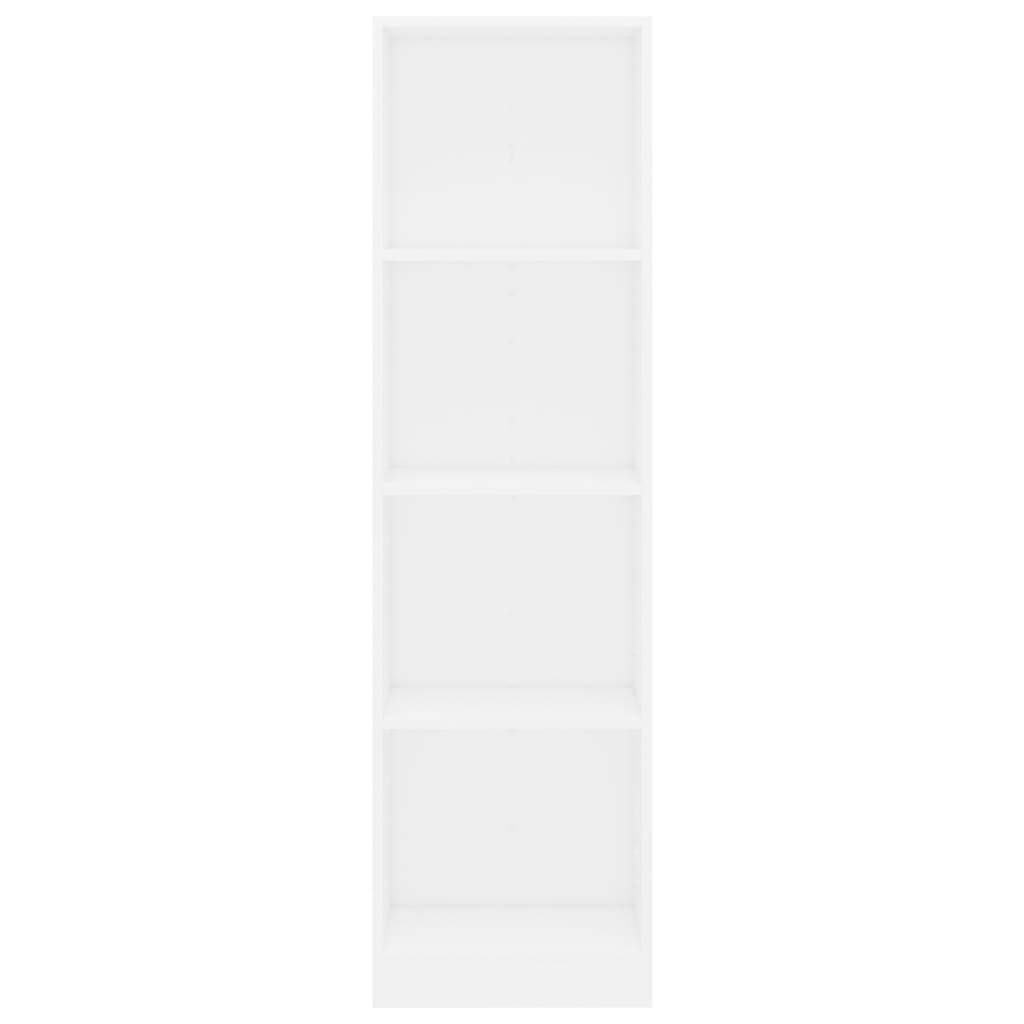 vidaXL Ormarić za knjige s 4 razine bijeli 40 x 24 x 142 cm od iverice