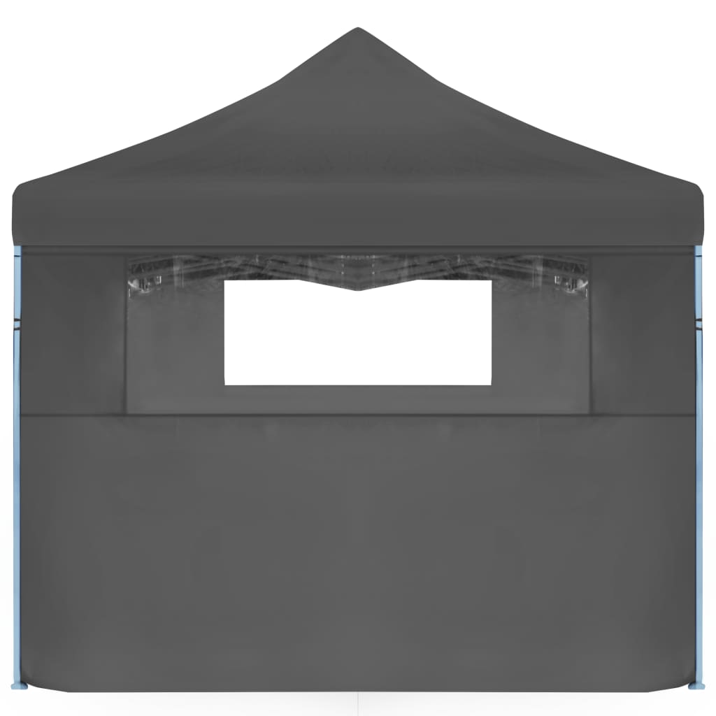 vidaXL Sklopivi šator za zabave s 5 bočnih zidova 3 x 9 m antracit