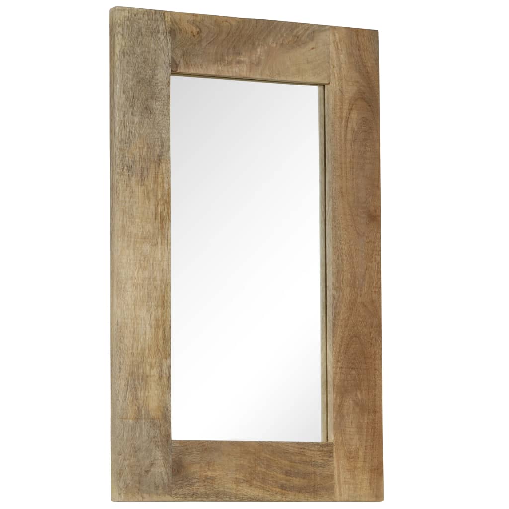 vidaXL Ogledalo od masivnog drva manga 50 x 80 cm